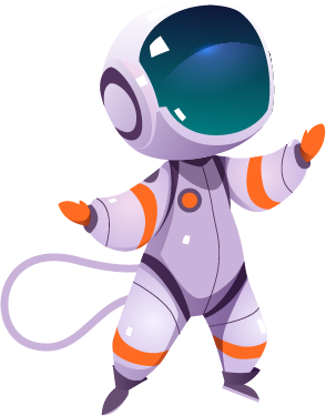 Alumno astronauta explorando junto a la tripulación MenteCodi