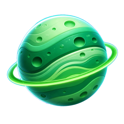 Planeta verde de la ruta Geometría, espacio y medición